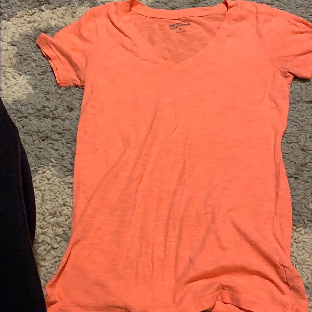 Neon orange Vneck